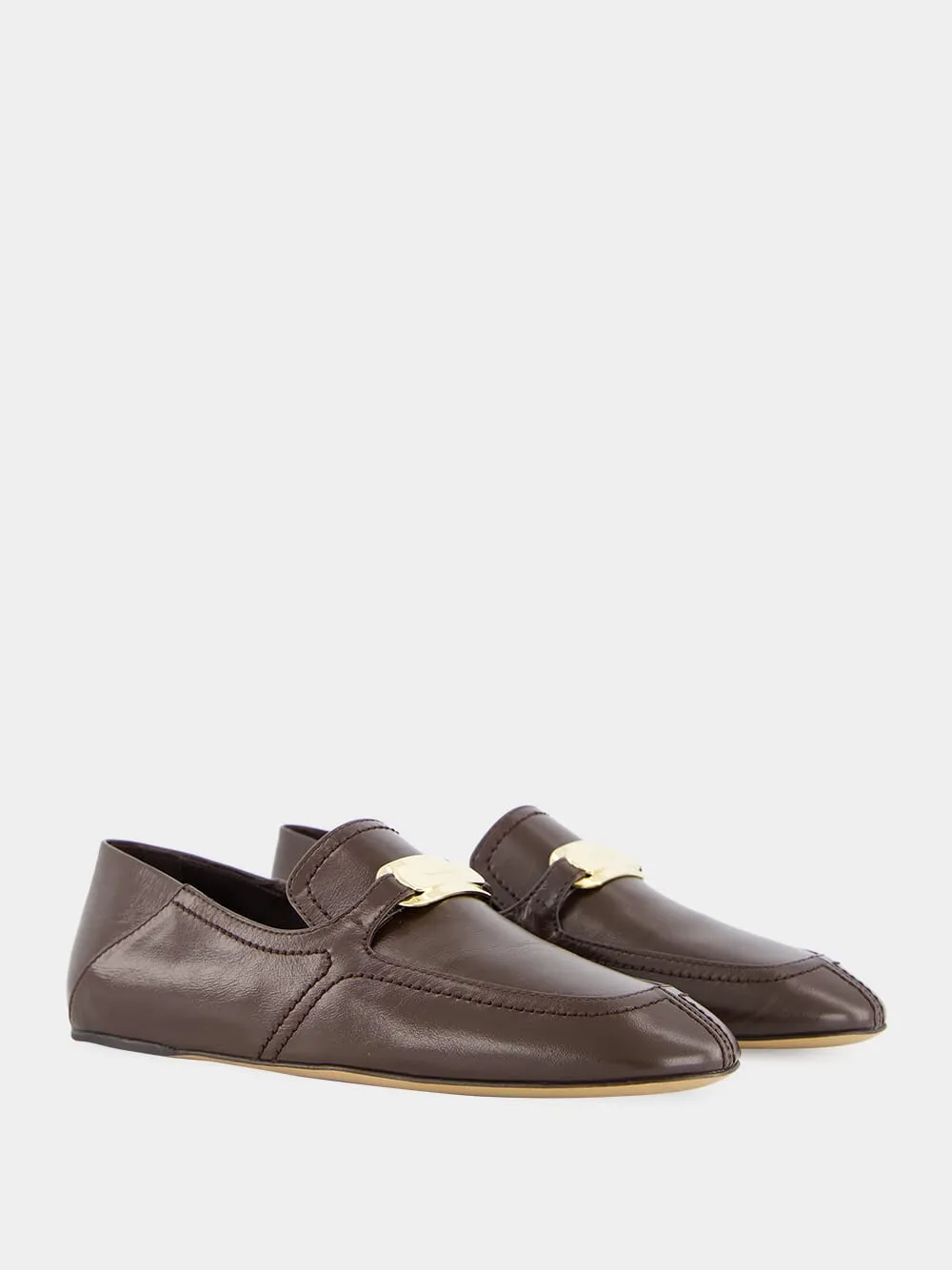 New Vara Buckle Leather Loafer