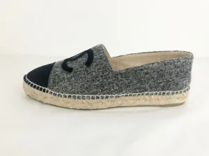 New Wool & Velvet Espadrille Size 38 IT (8 US)