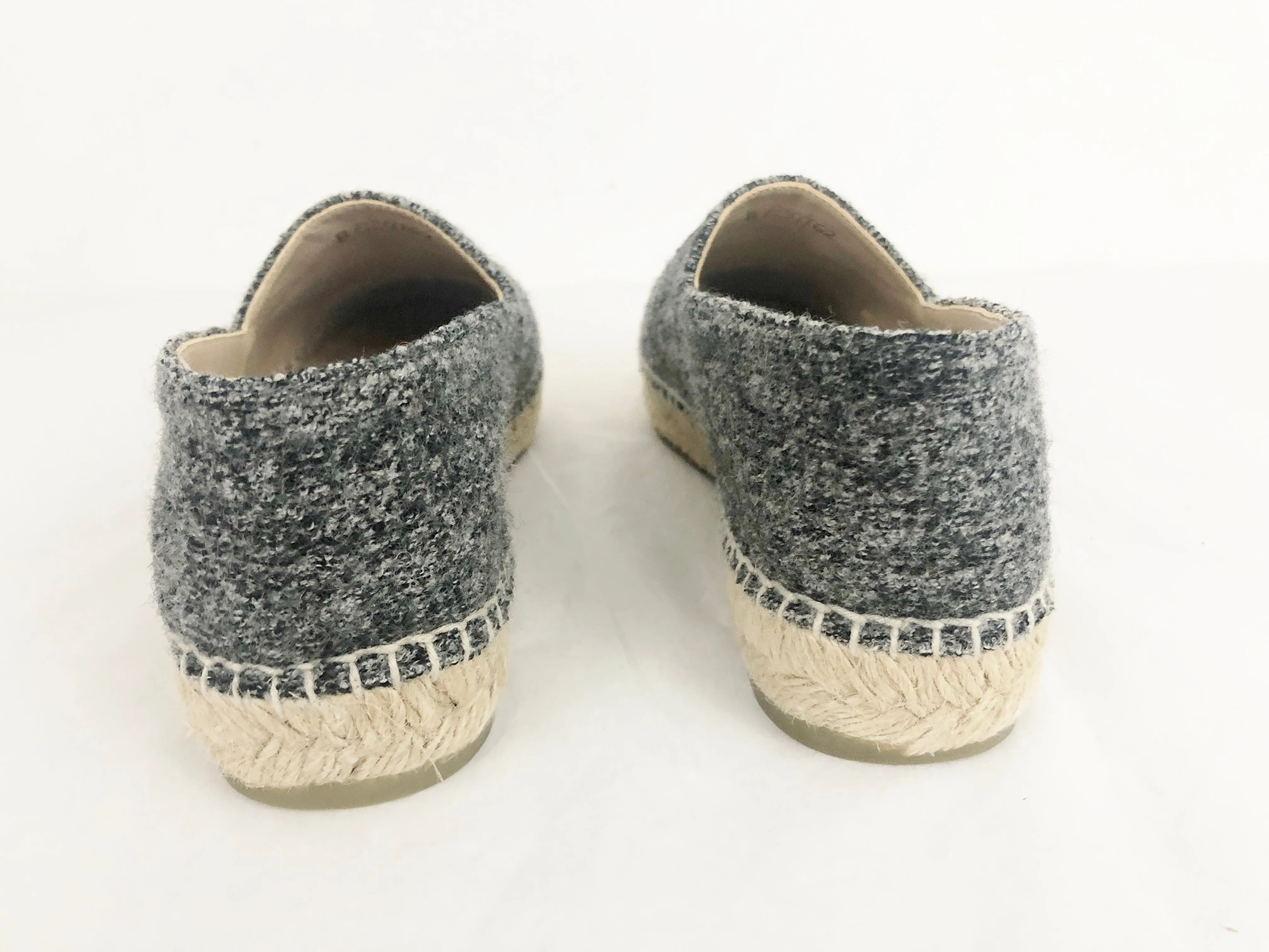 New Wool & Velvet Espadrille Size 38 IT (8 US)