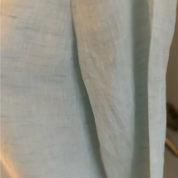 Nic Zoe Drifty 100% Linen Shirt Dress Beautiful Mint Green. NWOT
