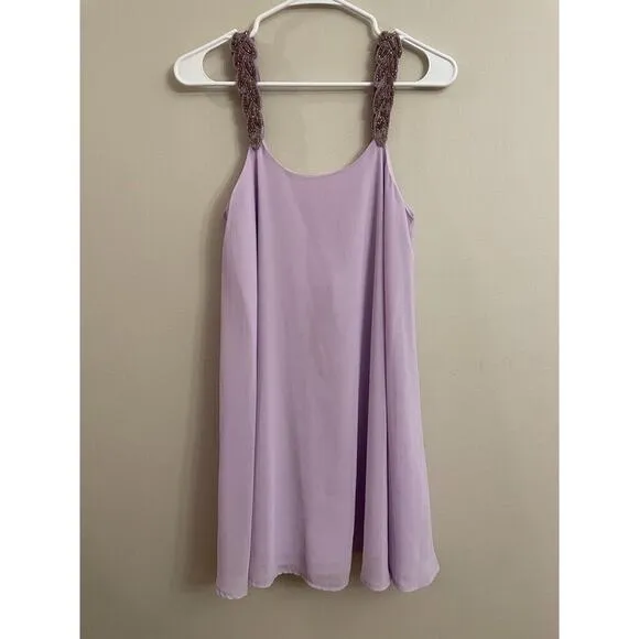 NWT Urban Outfitters Oh My Love Beaded Strap Trapeze Dress size Small MSRP $99