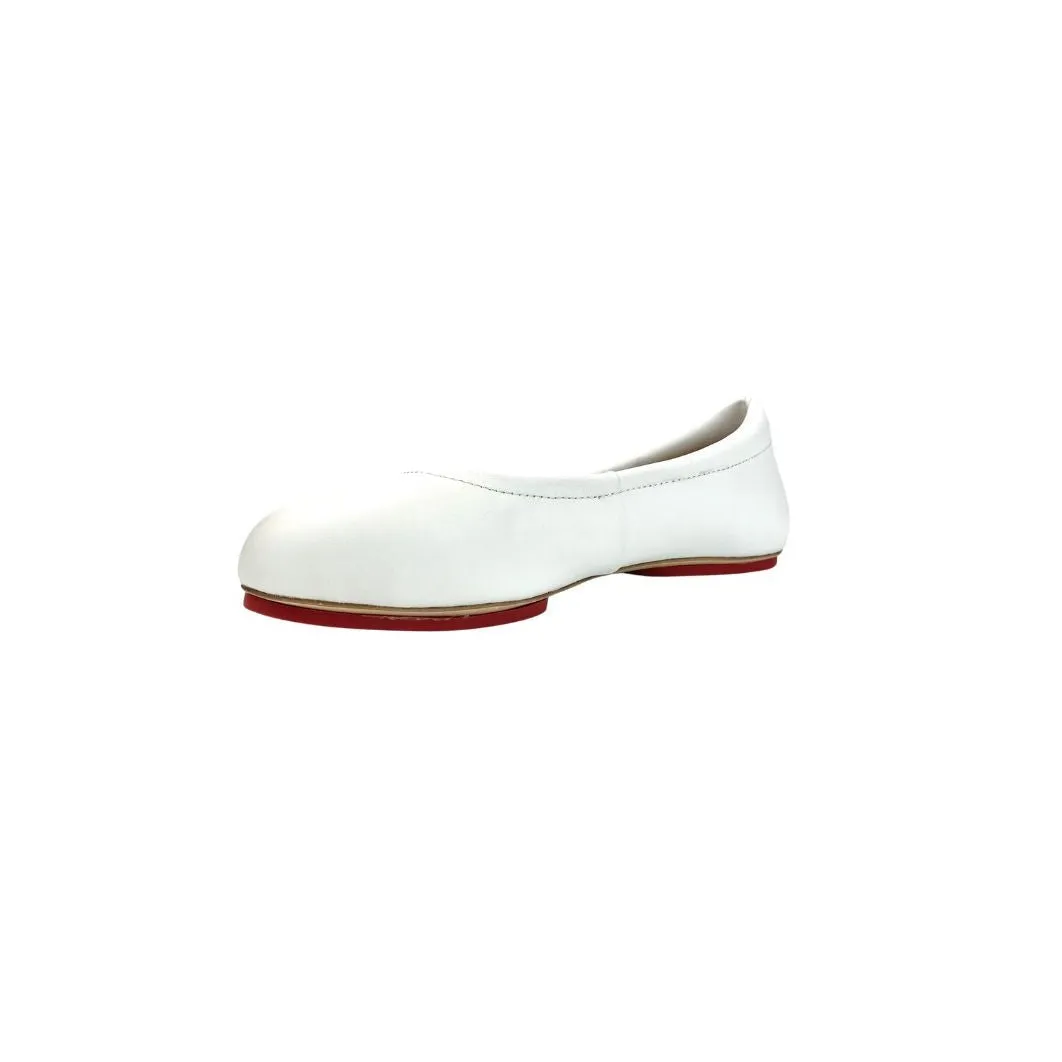 Off-White Shade Silken Glide Sahach Ballet Flats