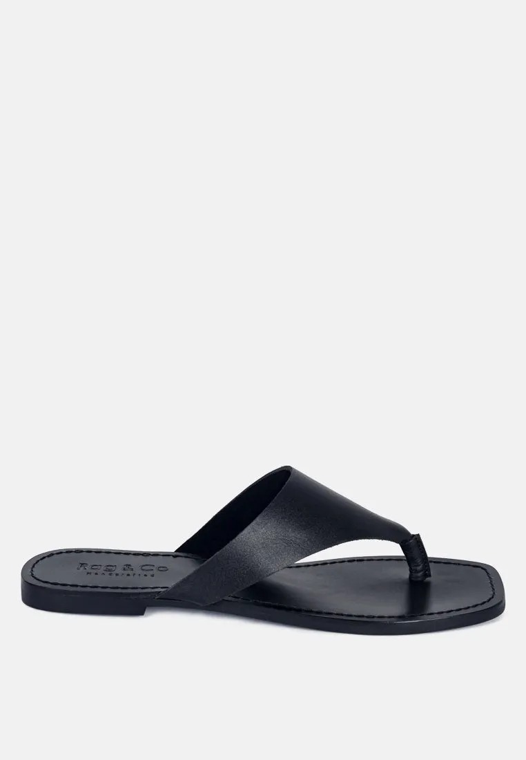 Orofer Soft Leather Luxury Thong Flats By Ruw