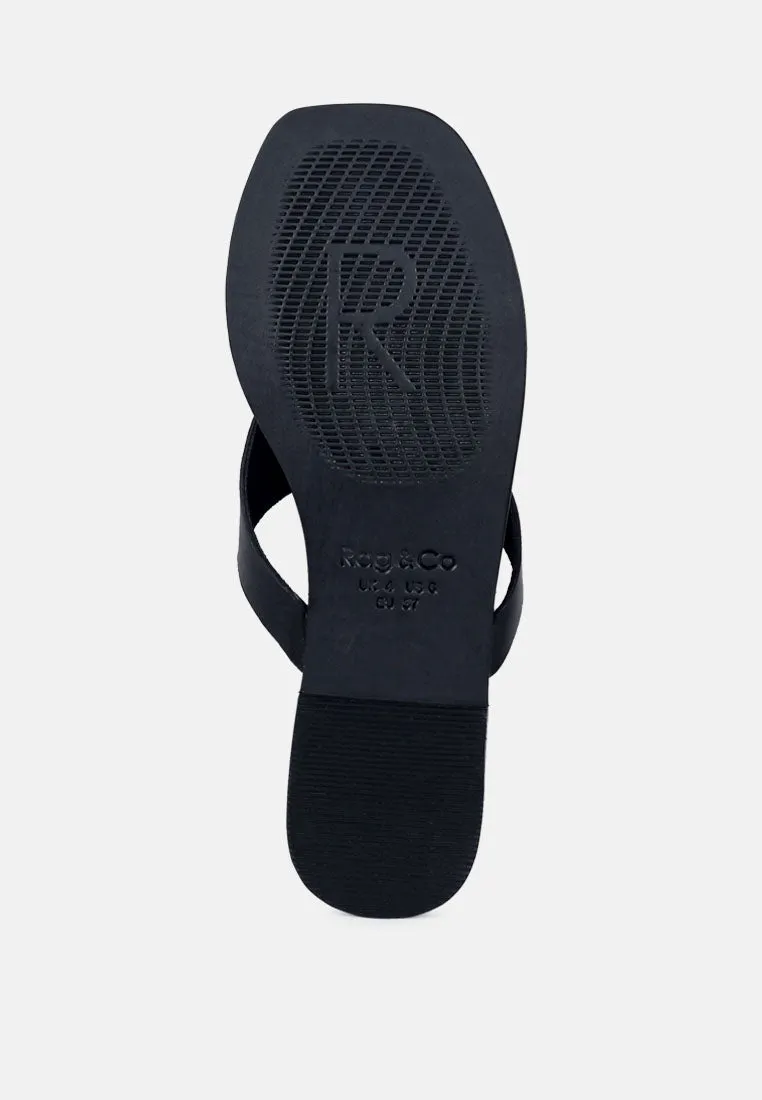 Orofer Soft Leather Luxury Thong Flats By Ruw