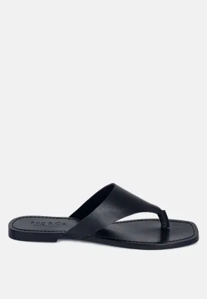 Orofer Soft Leather Luxury Thong Flats By Ruw