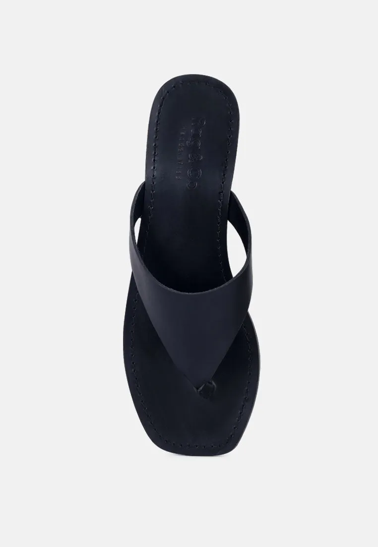 Orofer Soft Leather Luxury Thong Flats By Ruw