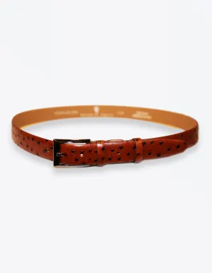 Ostrich Leather Tobacco Belt