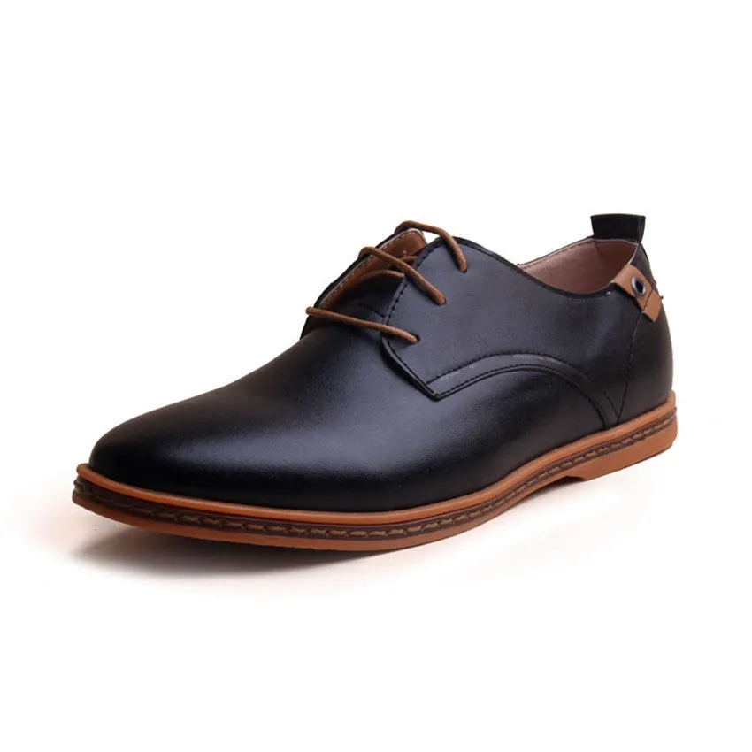 Oxford Casual shoes men Fashion Men Leather Shoes Spring Autumn Men Flat Patent Leather men shoes WGL-K03-1