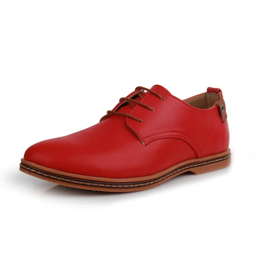 Oxford Casual shoes men Fashion Men Leather Shoes Spring Autumn Men Flat Patent Leather men shoes WGL-K03-1