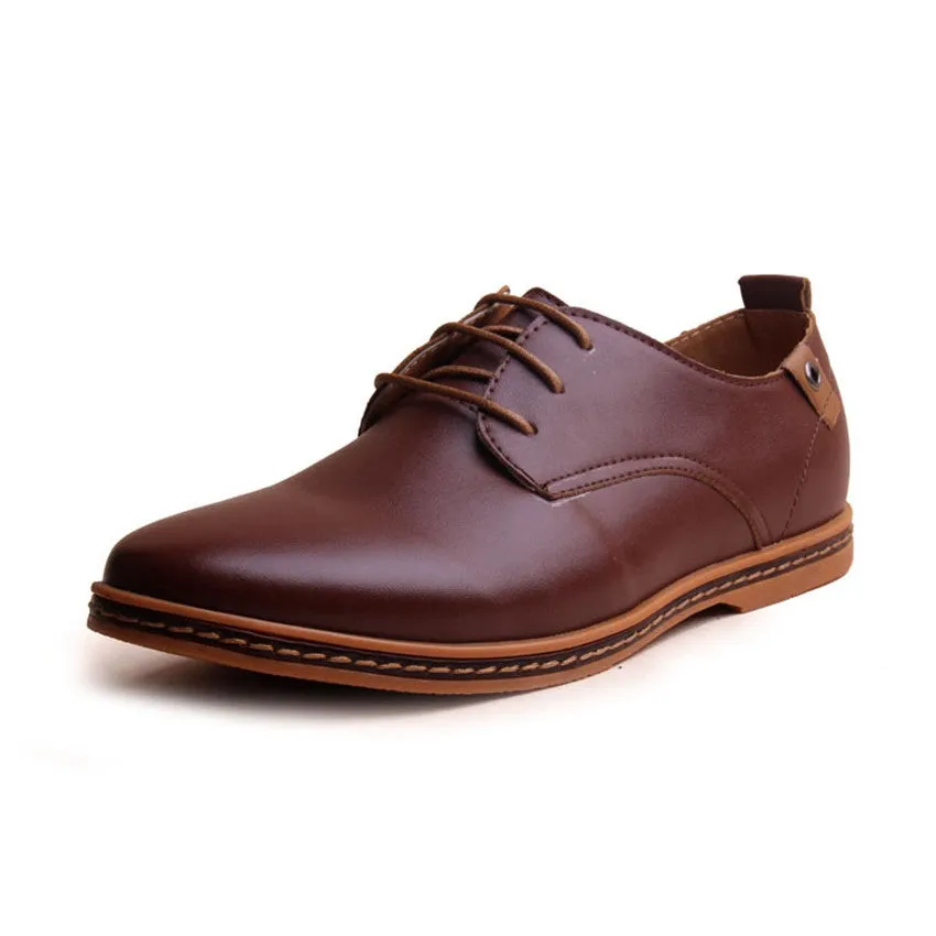 Oxford Casual shoes men Fashion Men Leather Shoes Spring Autumn Men Flat Patent Leather men shoes WGL-K03-1