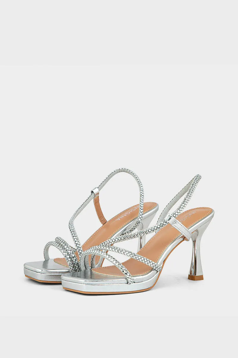 Party Wear Sandal IP2029-Silver