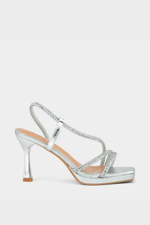 Party Wear Sandal IP2029-Silver