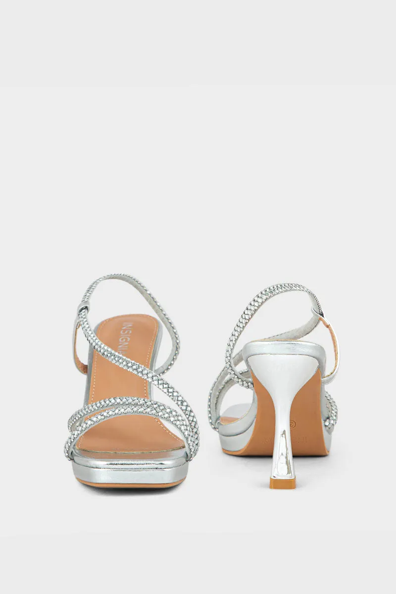 Party Wear Sandal IP2029-Silver