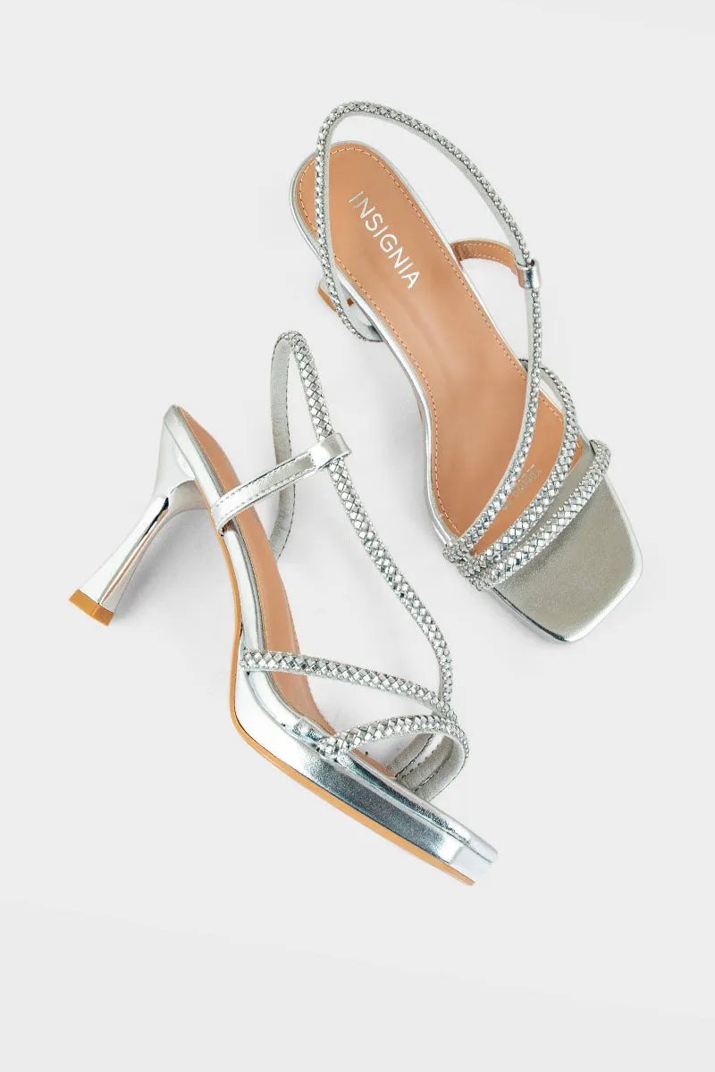Party Wear Sandal IP2029-Silver