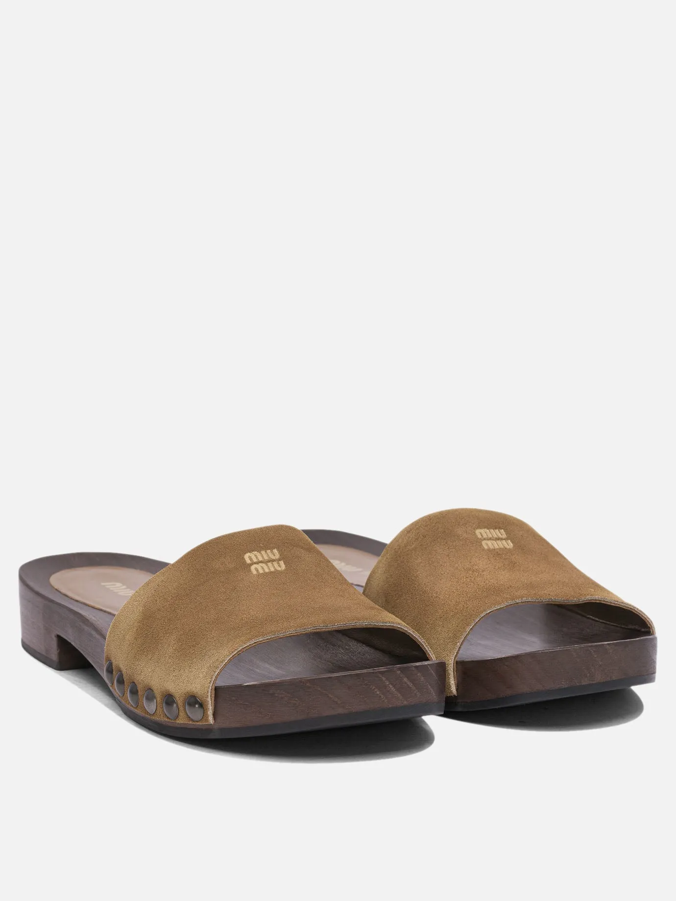 Patent leather clogs