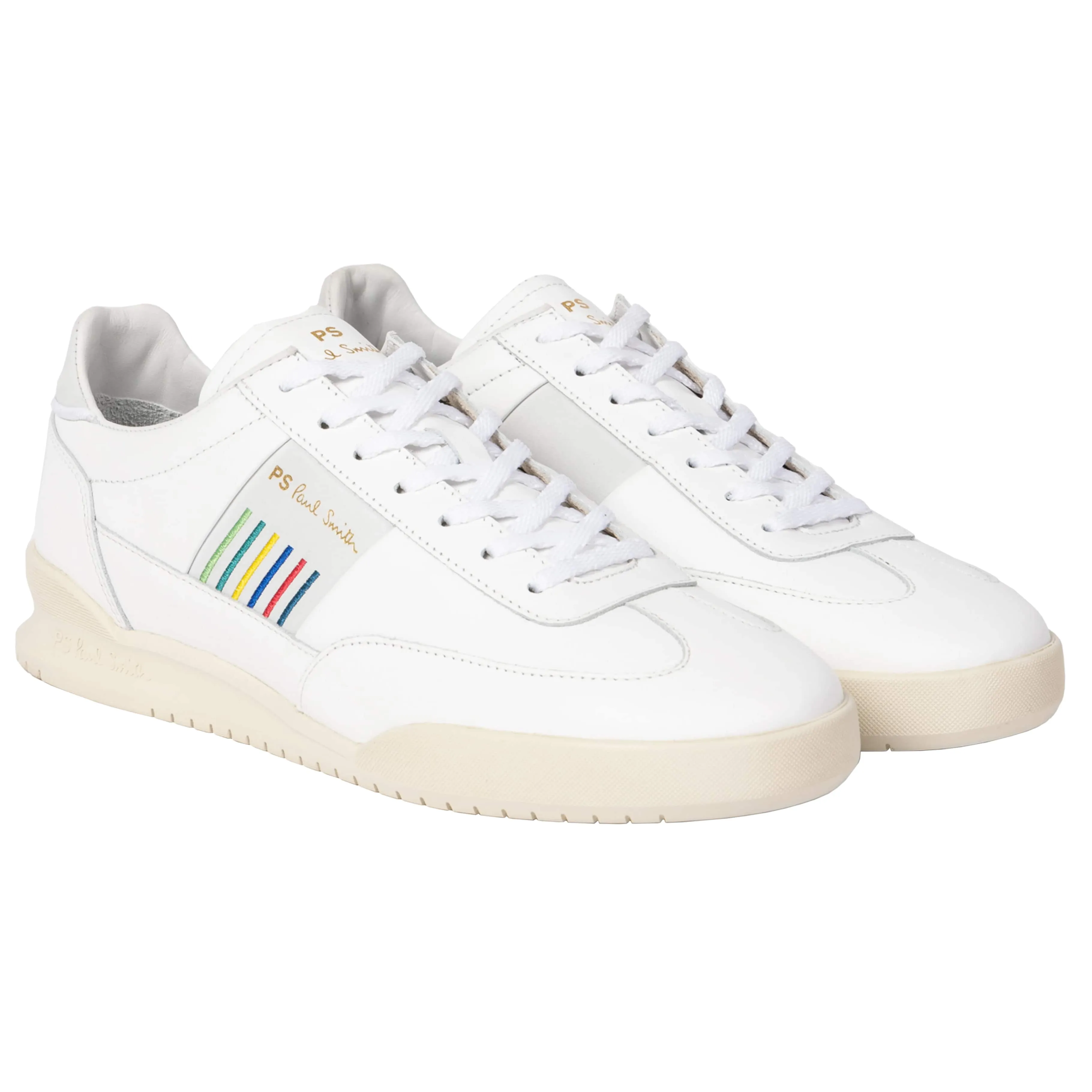 PAUL SMITH DOVER LEATHER SPORTS STRIPE TRAINERS