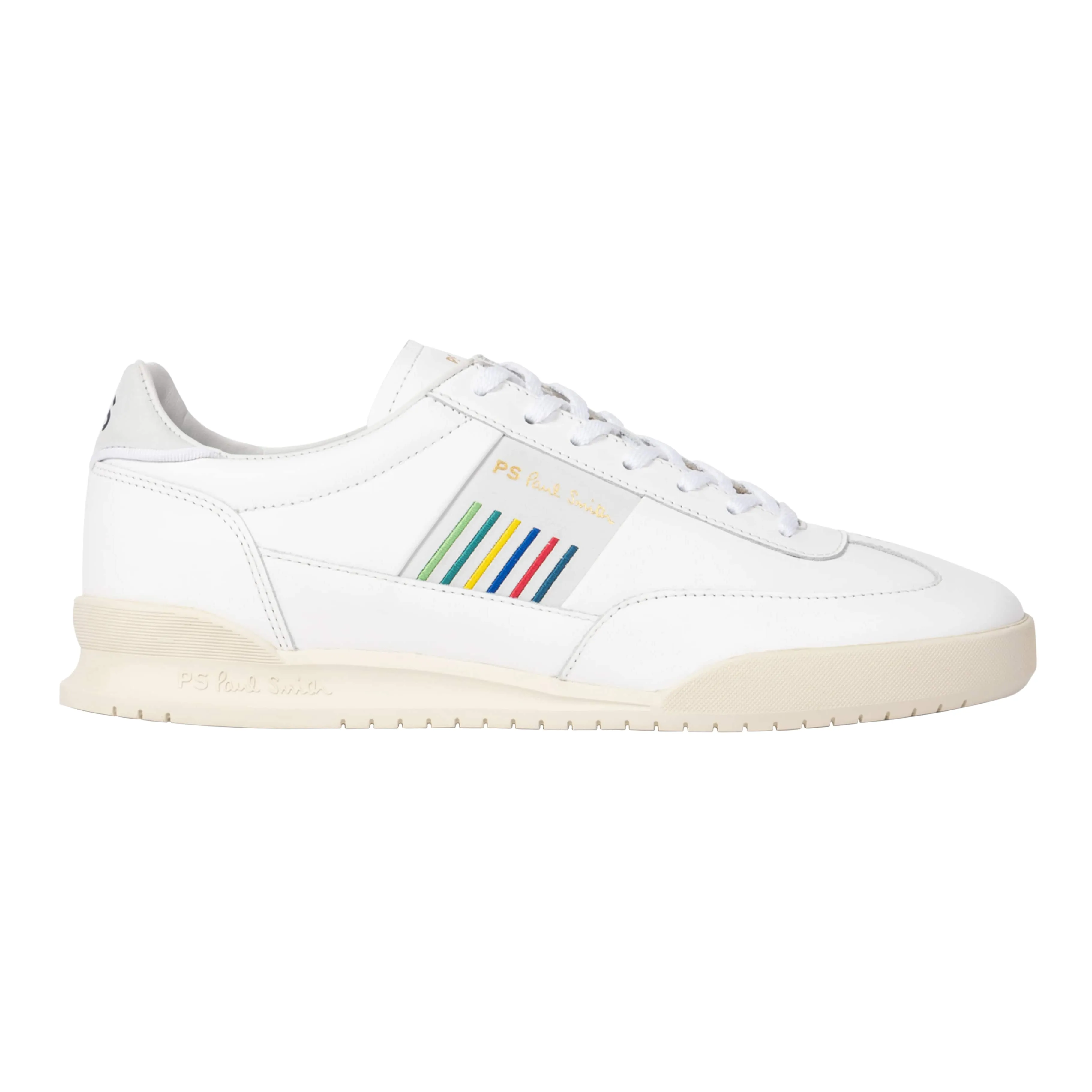 PAUL SMITH DOVER LEATHER SPORTS STRIPE TRAINERS