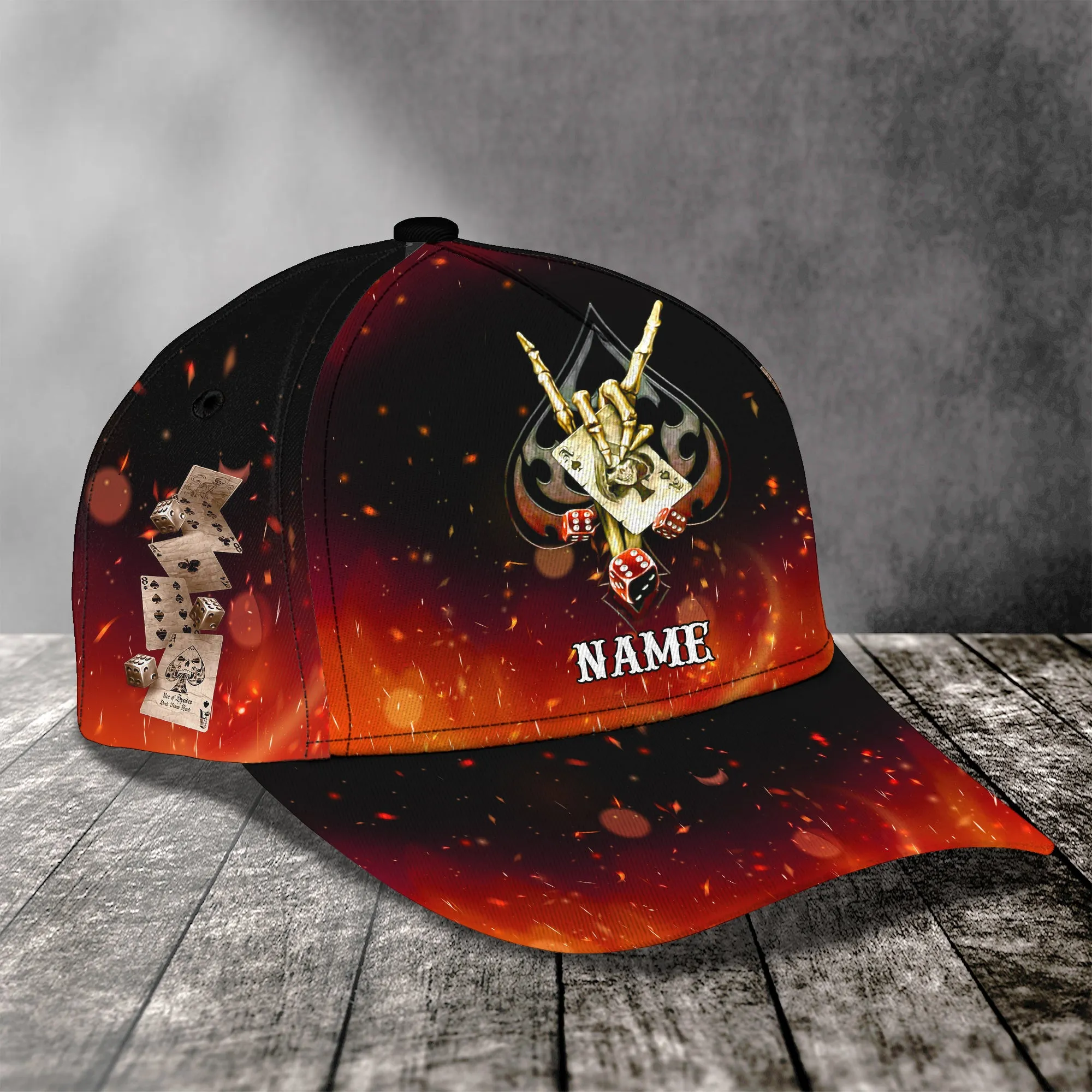 Poker - Personalized Name Cap - Dp98 - Dp330