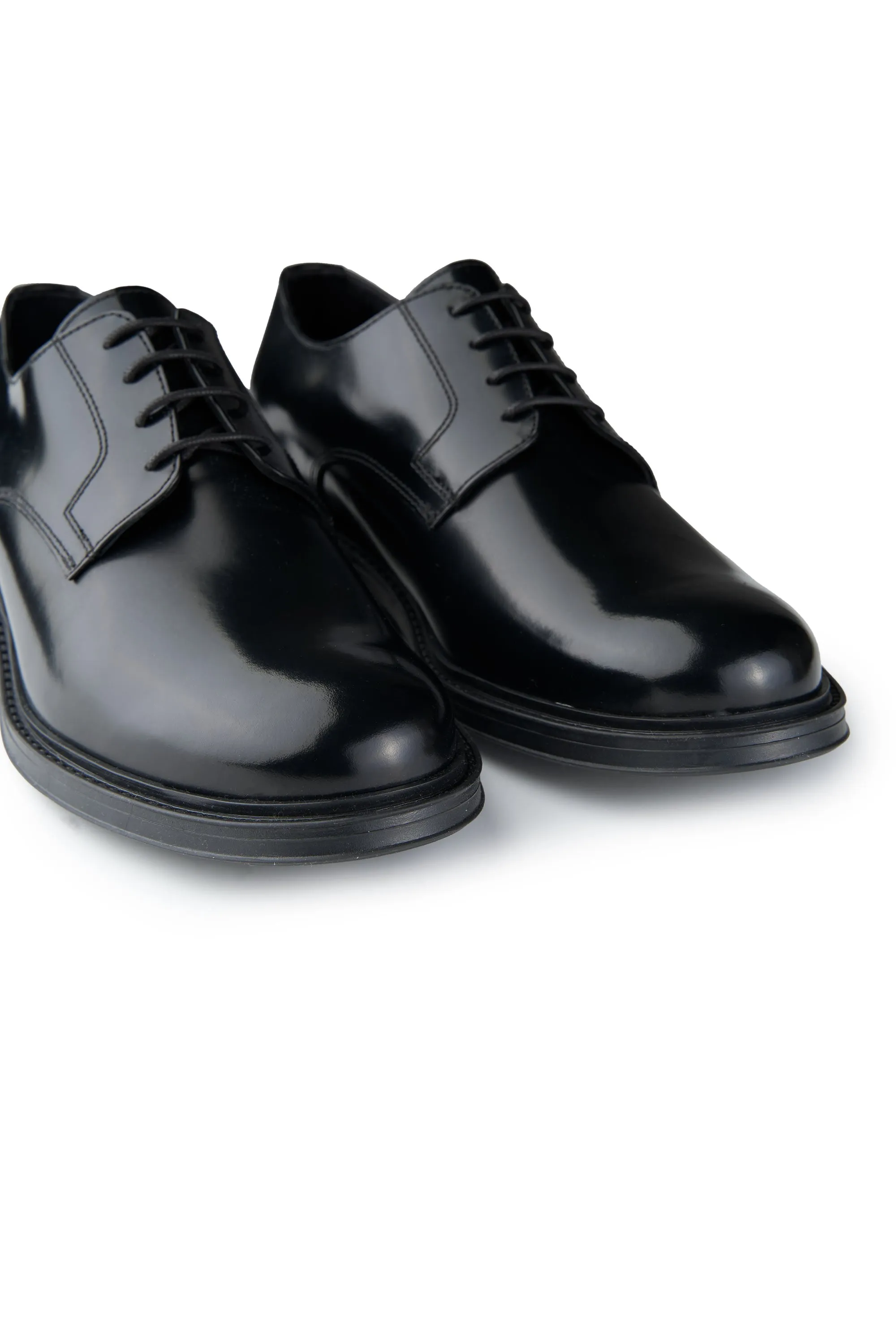 Polished Leather Formal Derby Shoes