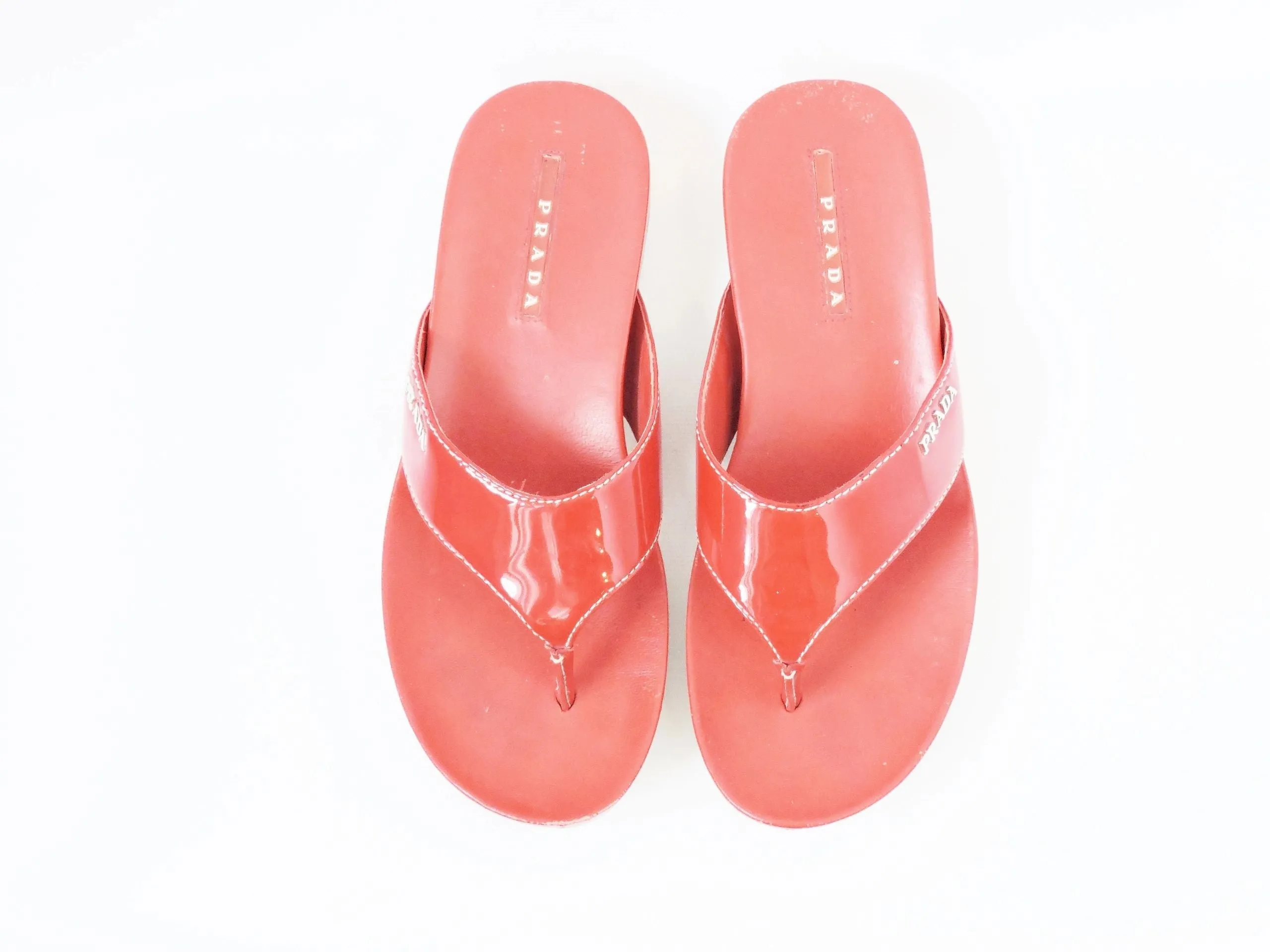 Prada Flip Flop Size 36.5 It (6.5 Us)