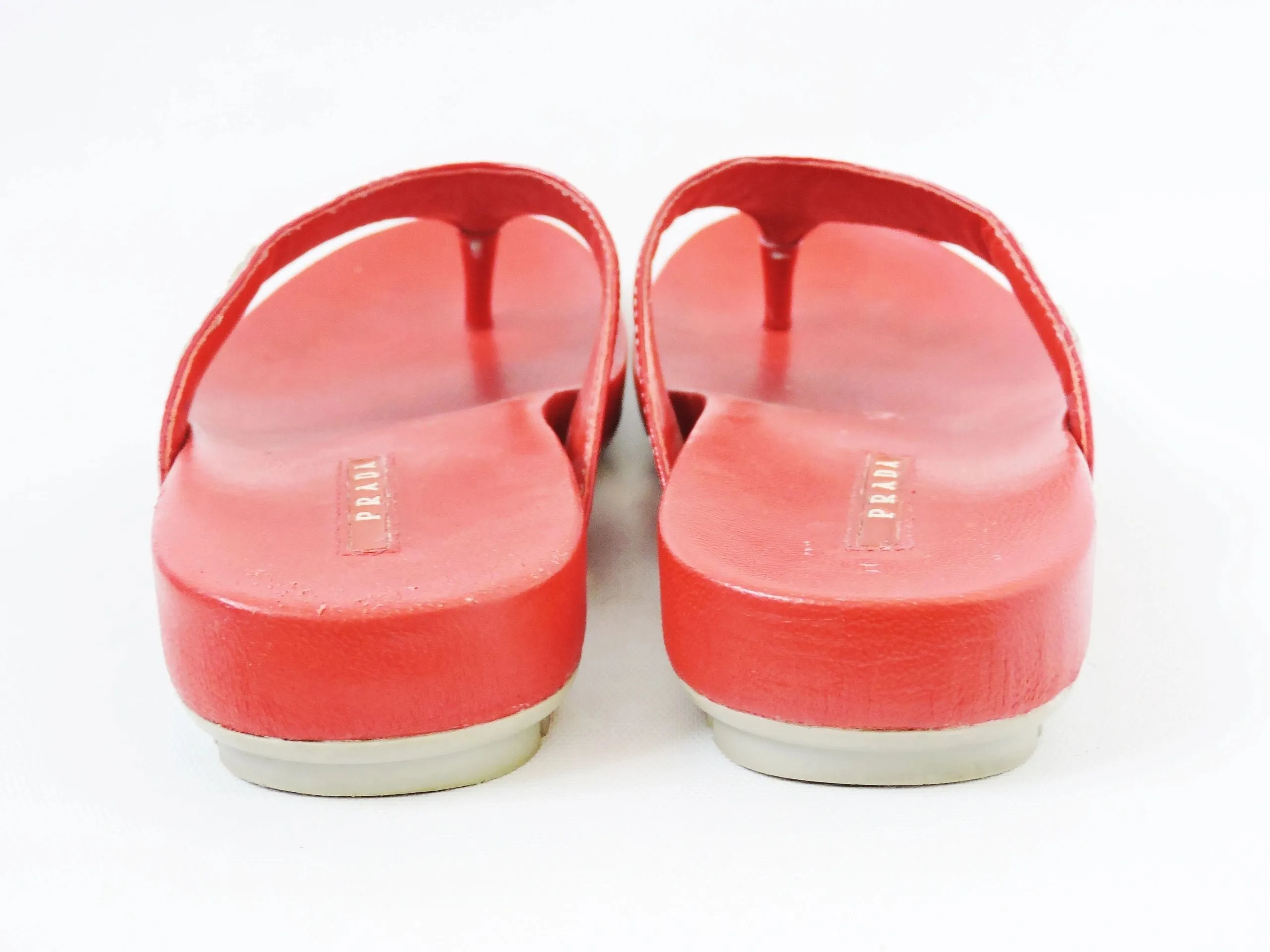Prada Flip Flop Size 36.5 It (6.5 Us)