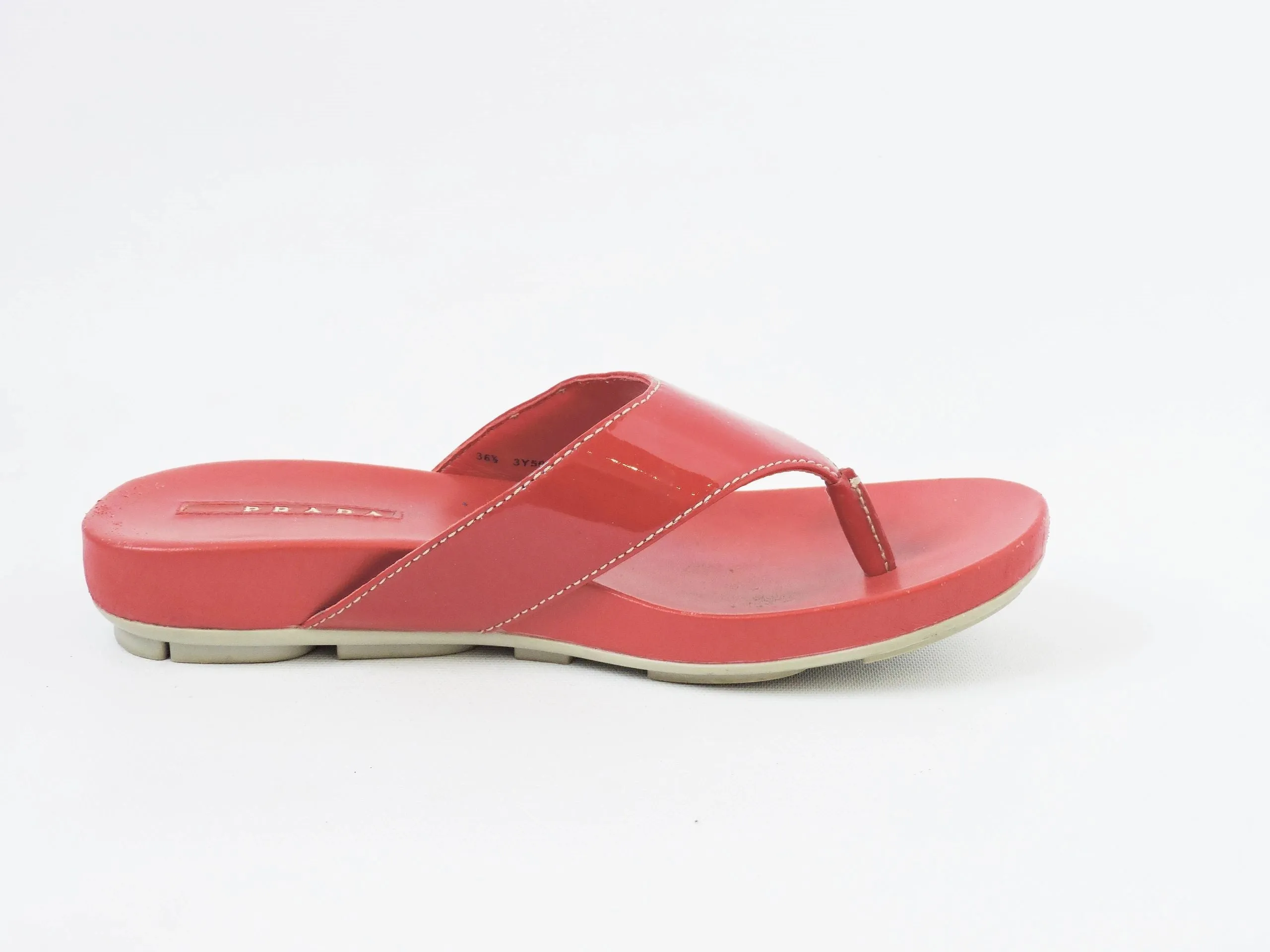 Prada Flip Flop Size 36.5 It (6.5 Us)