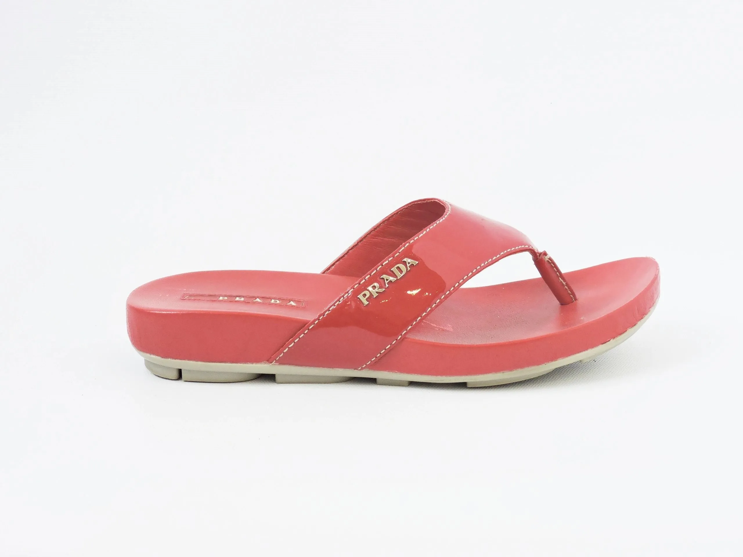 Prada Flip Flop Size 36.5 It (6.5 Us)