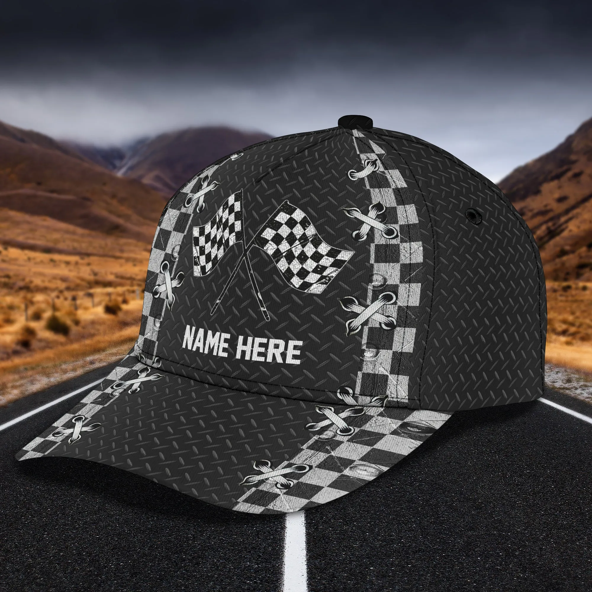 RACING CAP1 - Personalized Name Cap - BY97