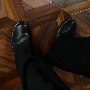 Retro Round Derby Shoes
