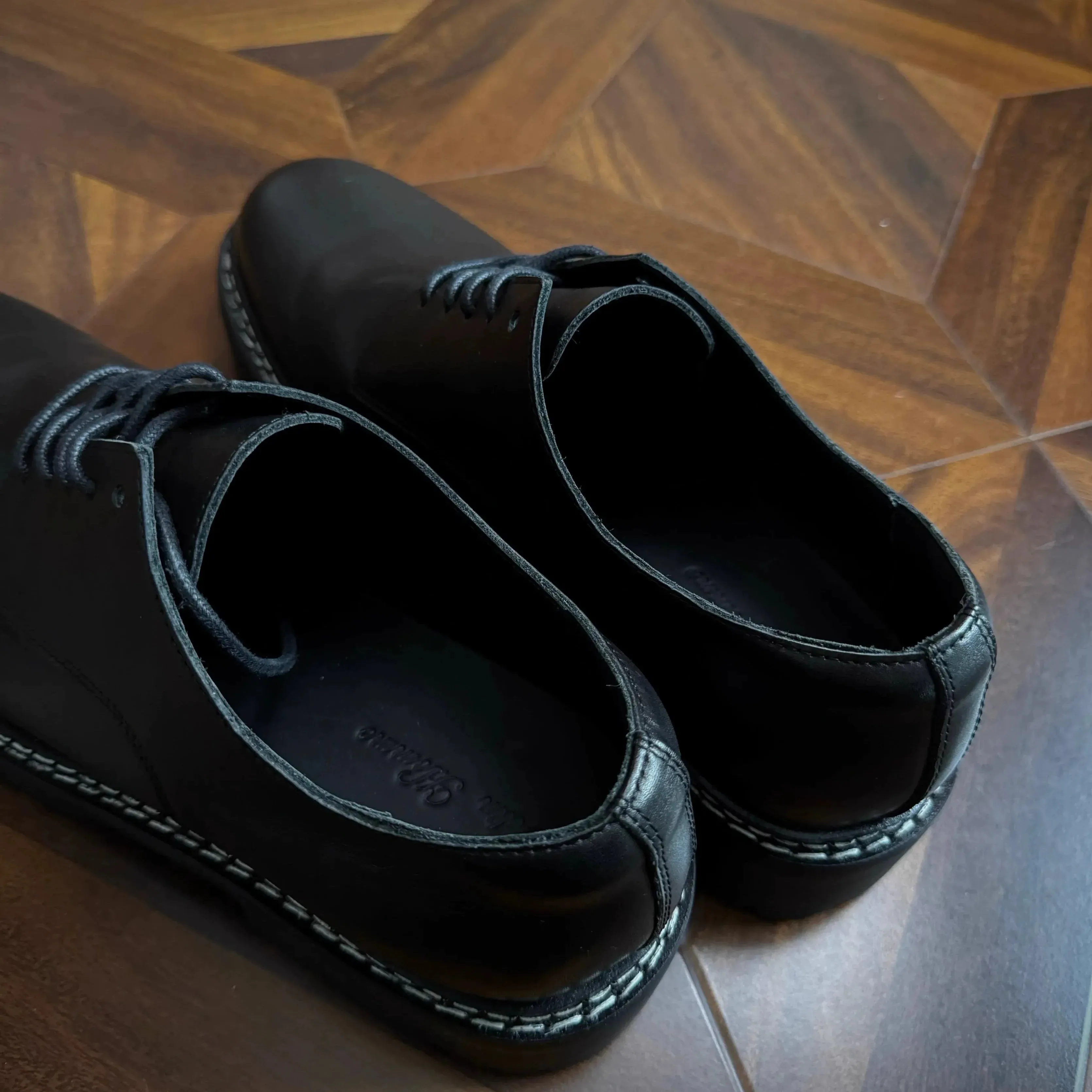 Retro Round Derby Shoes
