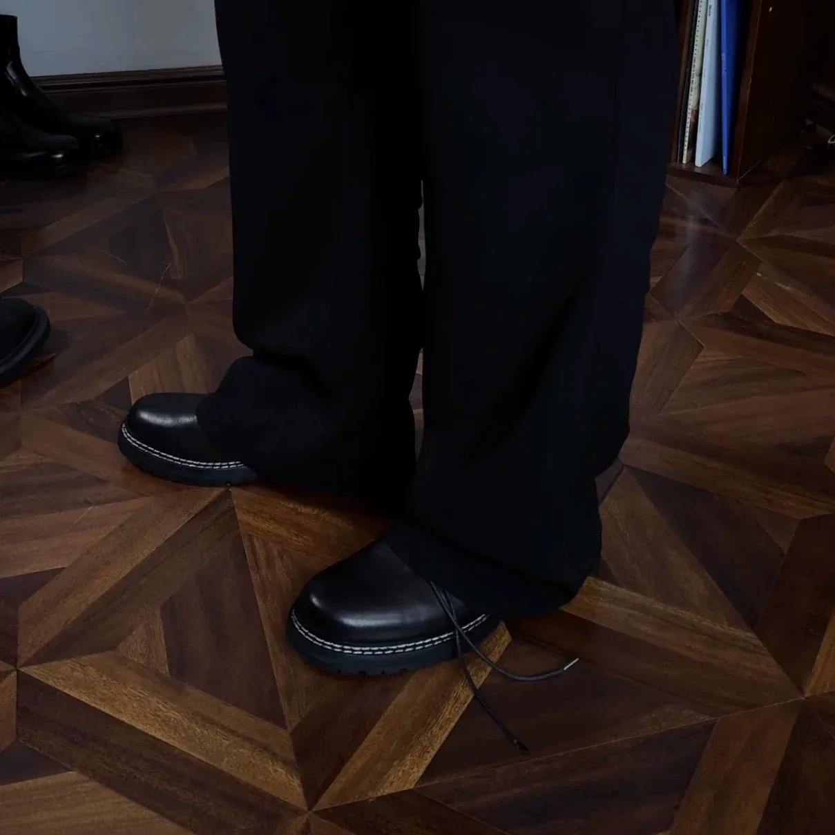 Retro Round Derby Shoes