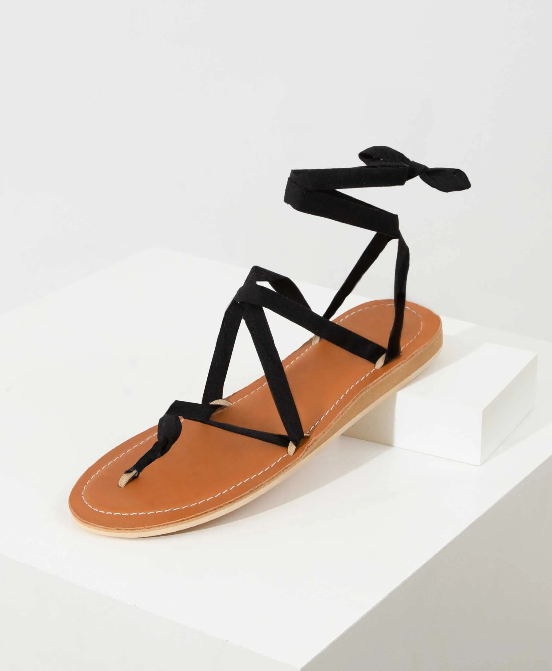 Ribbon Sandal Base Caramel