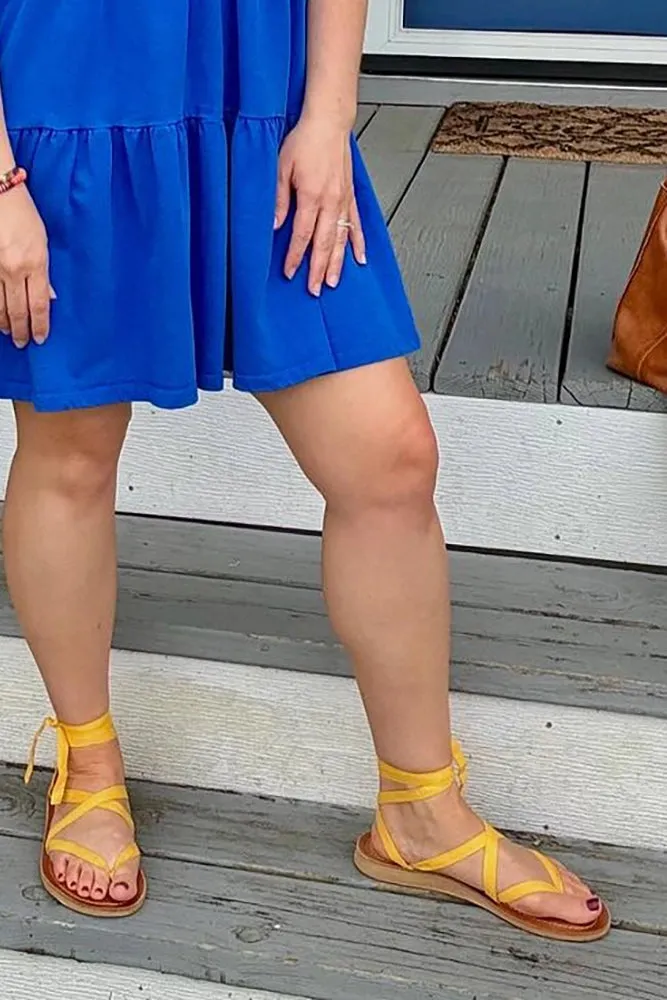 Ribbon Sandal Base Caramel