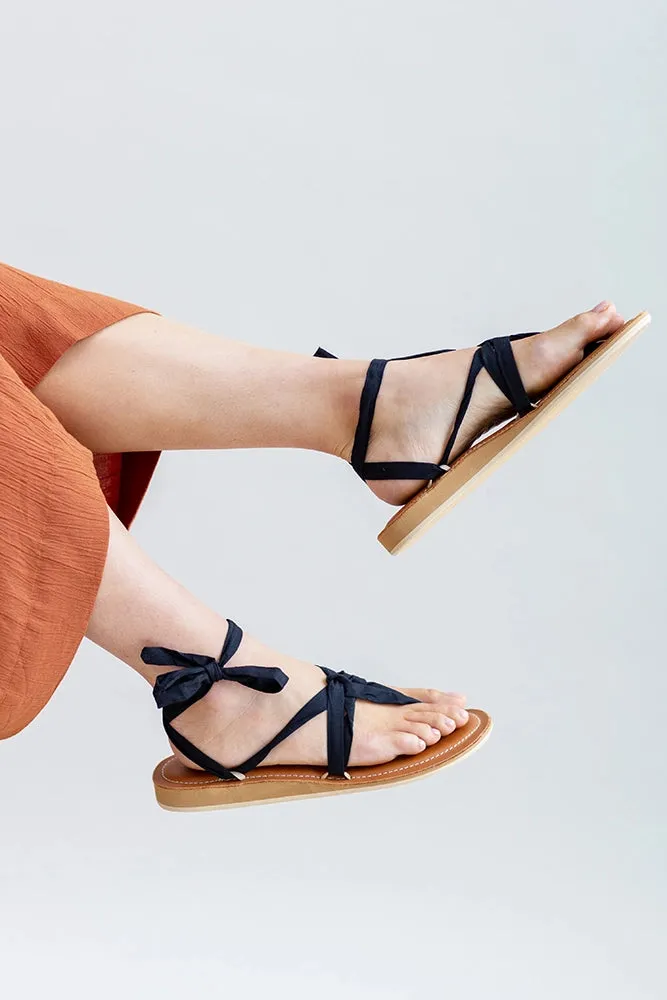 Ribbon Sandal Wedge