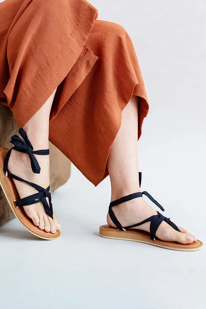 Ribbon Sandal Wedge