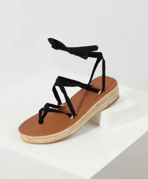 Ribbon Sandal Wedge