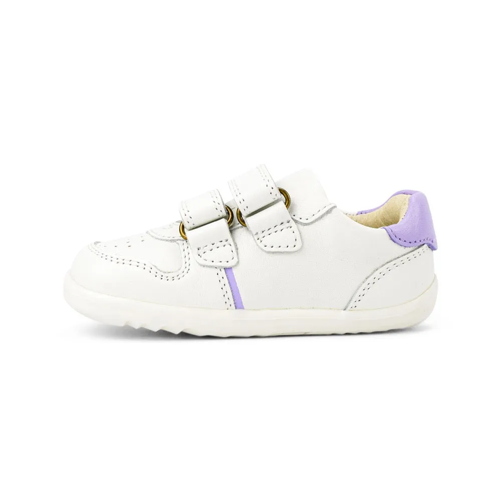 Riley  - Step Up - White   Lilac
