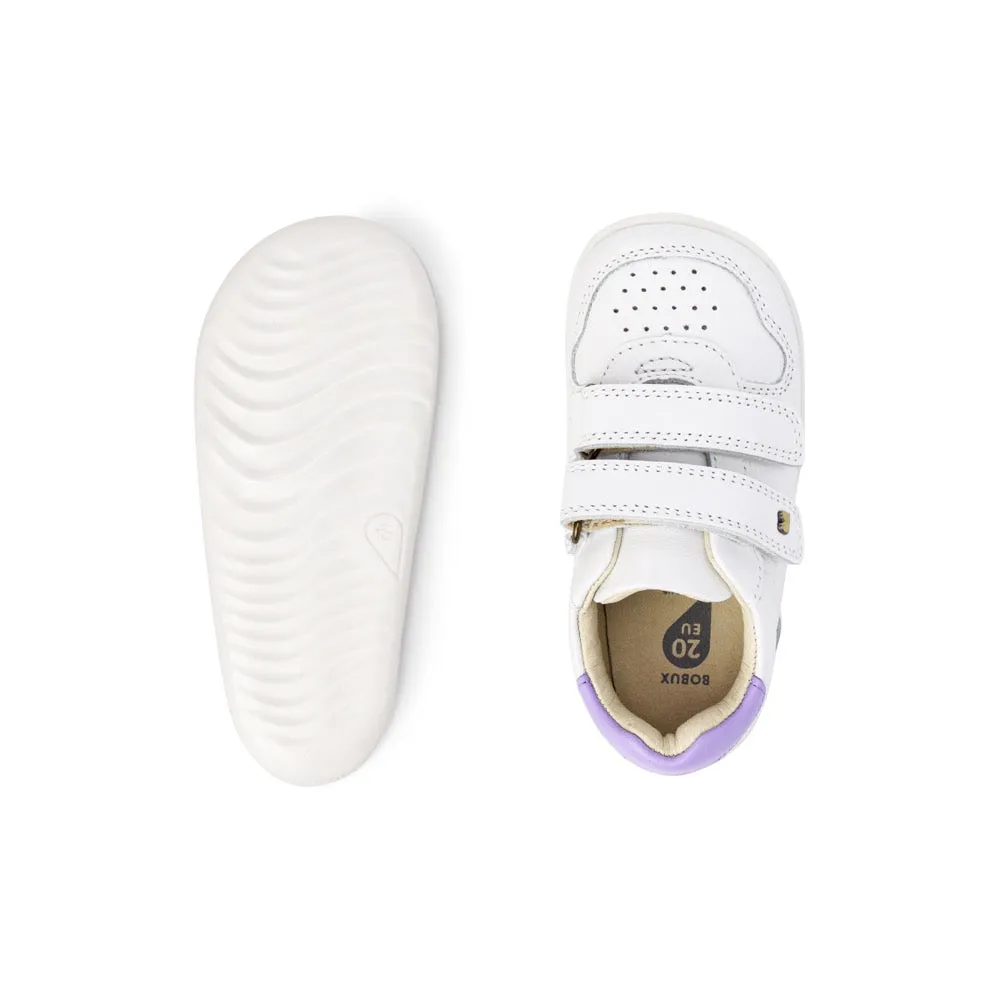 Riley  - Step Up - White   Lilac