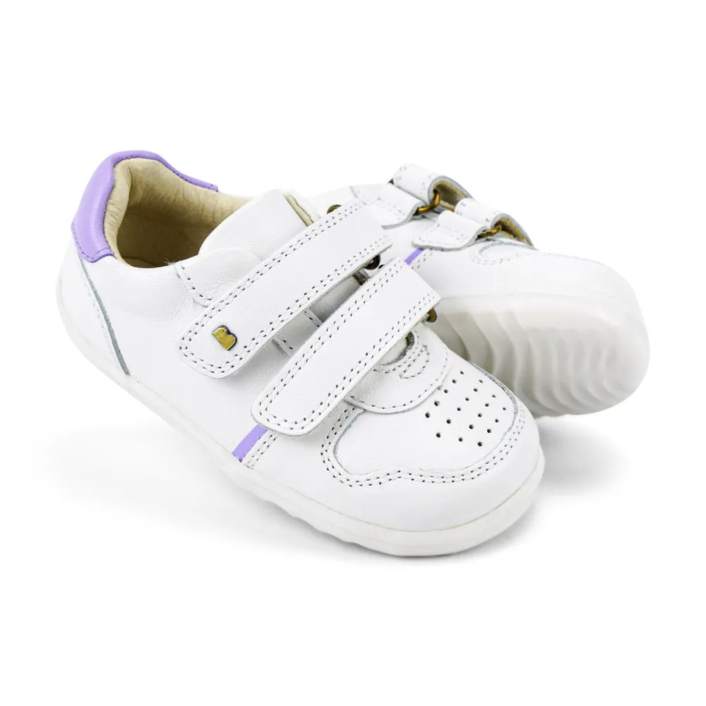 Riley  - Step Up - White   Lilac