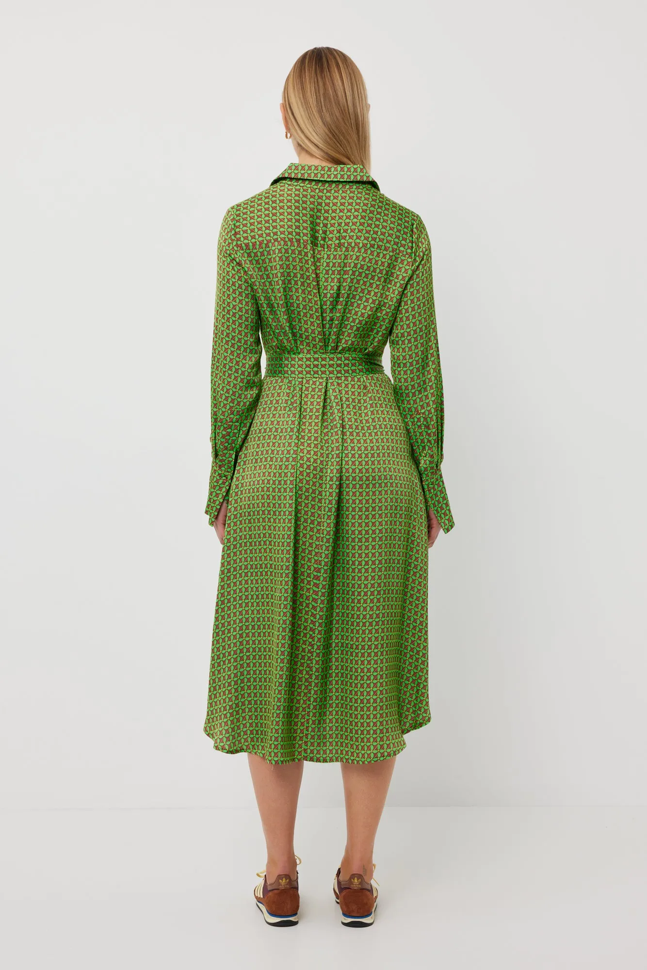 River Dress Fan Print