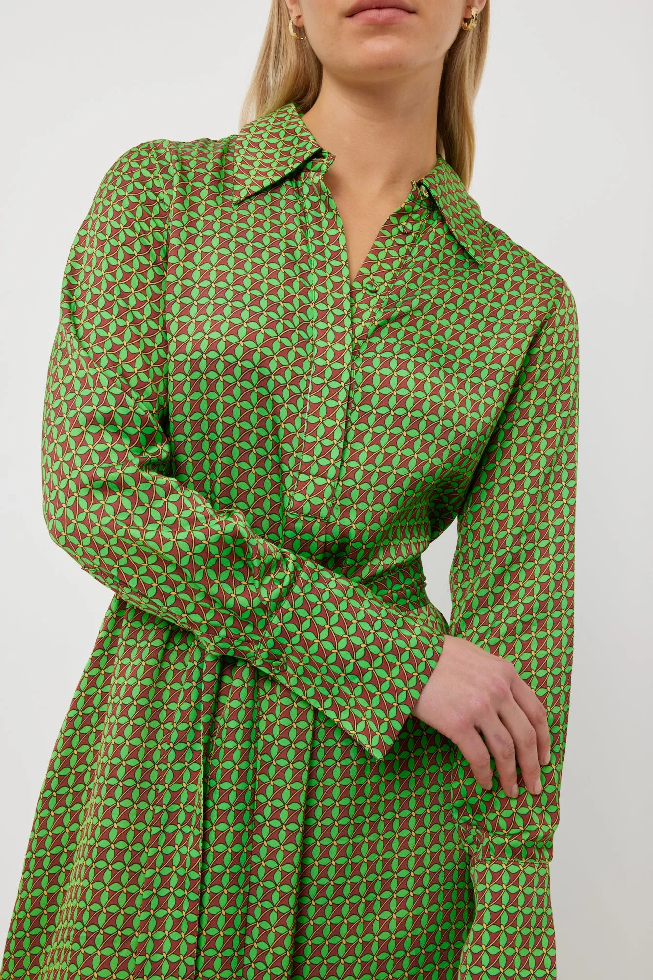 River Dress Fan Print