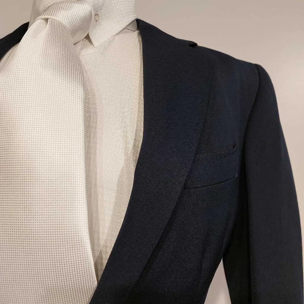 RJ Becht Navy Mens Suit