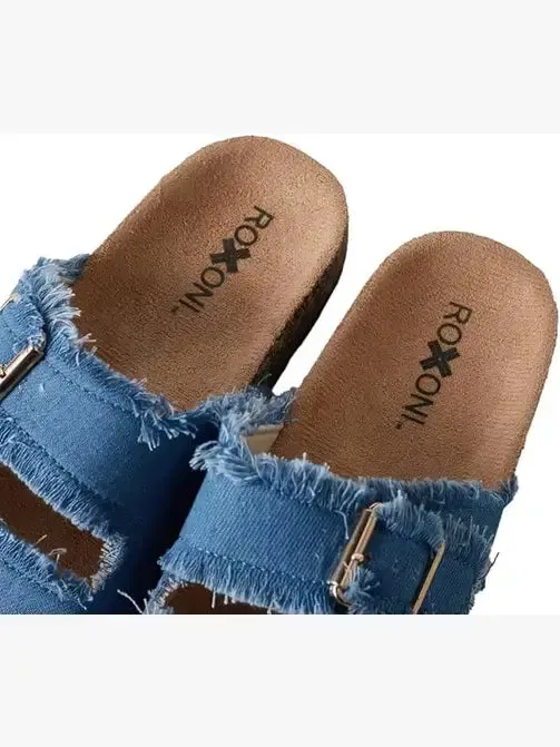 Roxoni - Women's Comfort Flat Sandals Double Buckle Adjustable Straps (Copy): FULL CASE OF 36 PAIRS ALL SIZES AND COLRS IN FOR 25% OFF / 11