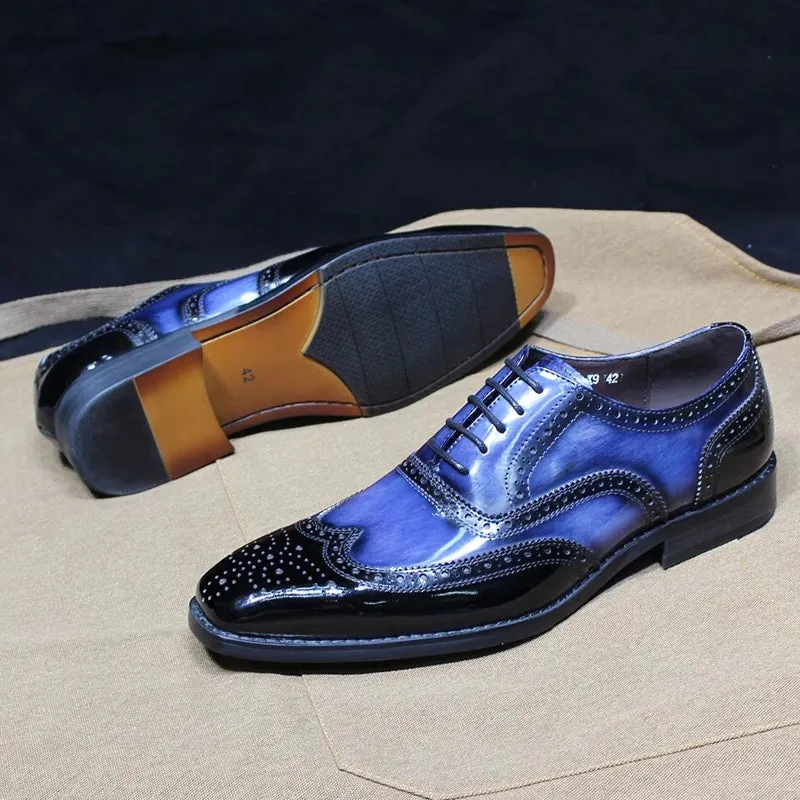 Royal Blue Dress Shoes Mens