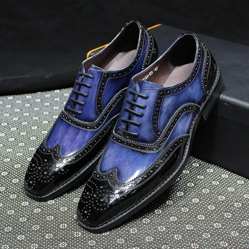 Royal Blue Dress Shoes Mens