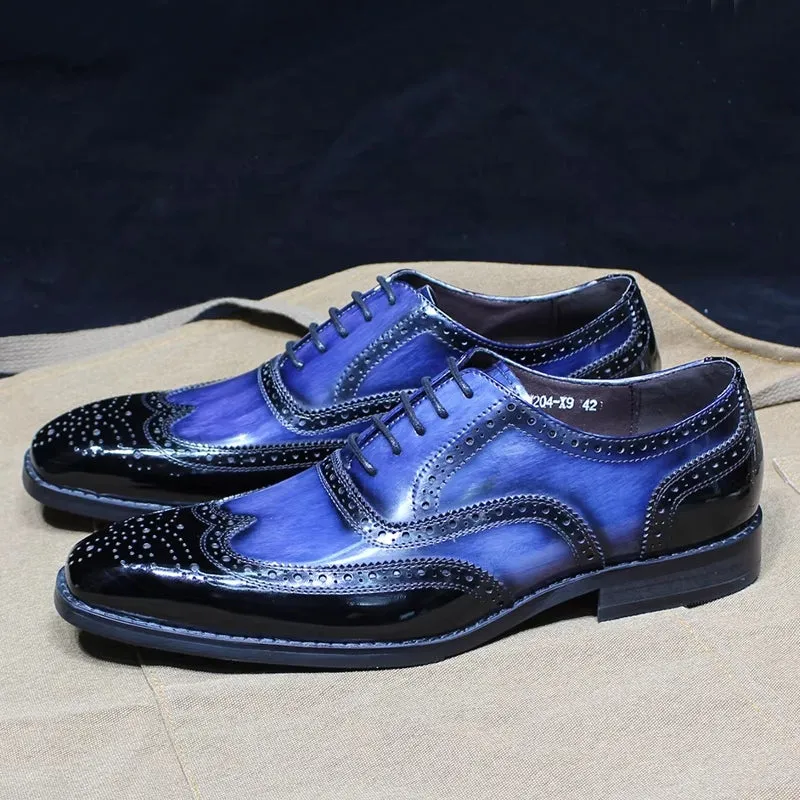 Royal Blue Dress Shoes Mens