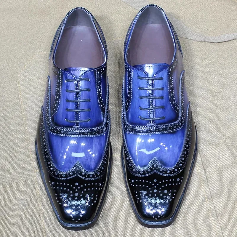 Royal Blue Dress Shoes Mens
