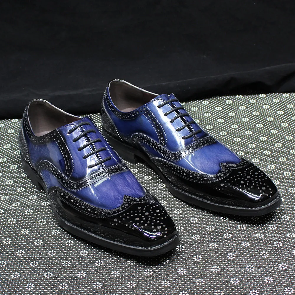 Royal Blue Dress Shoes Mens