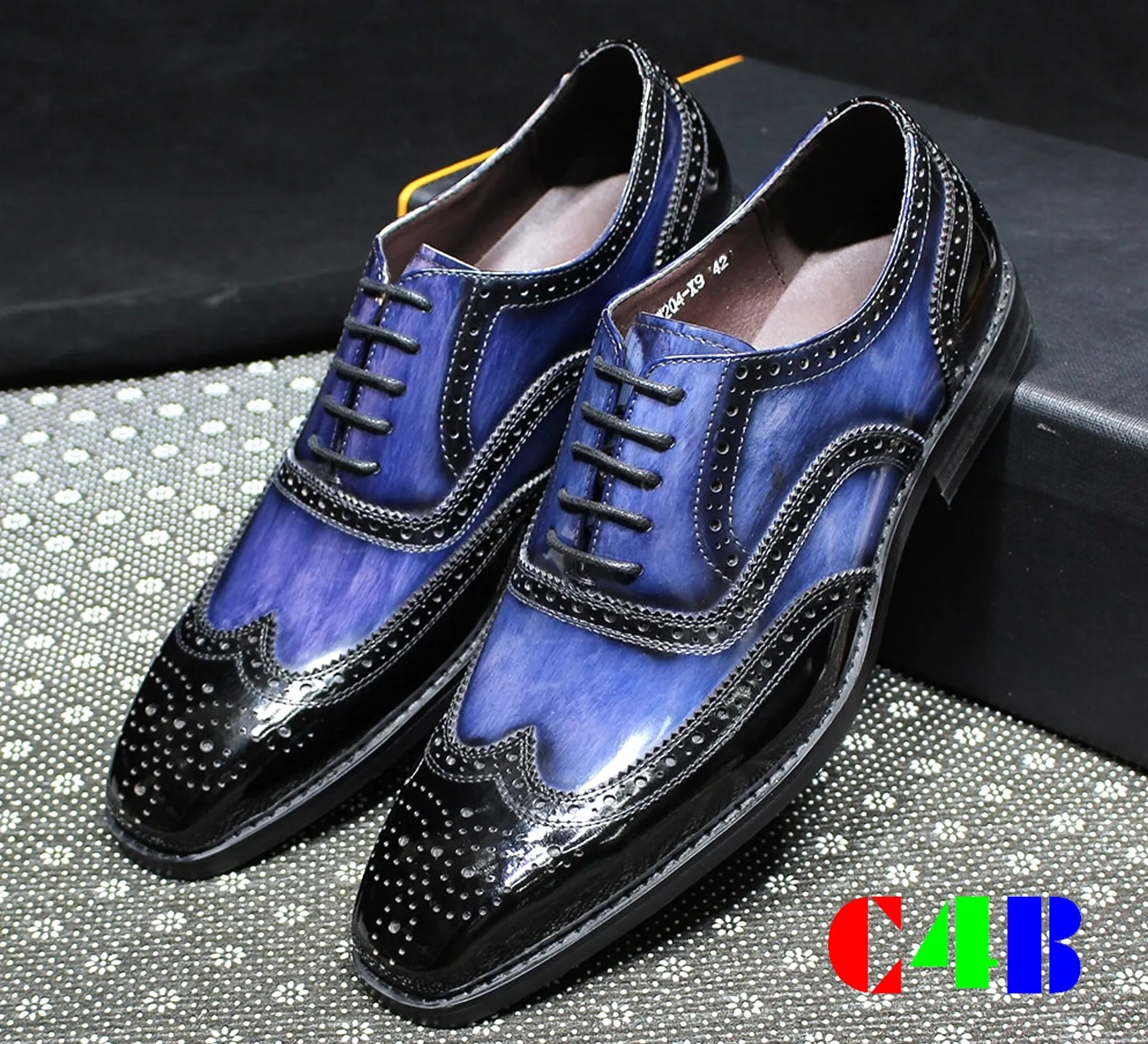 Royal Blue Dress Shoes Mens