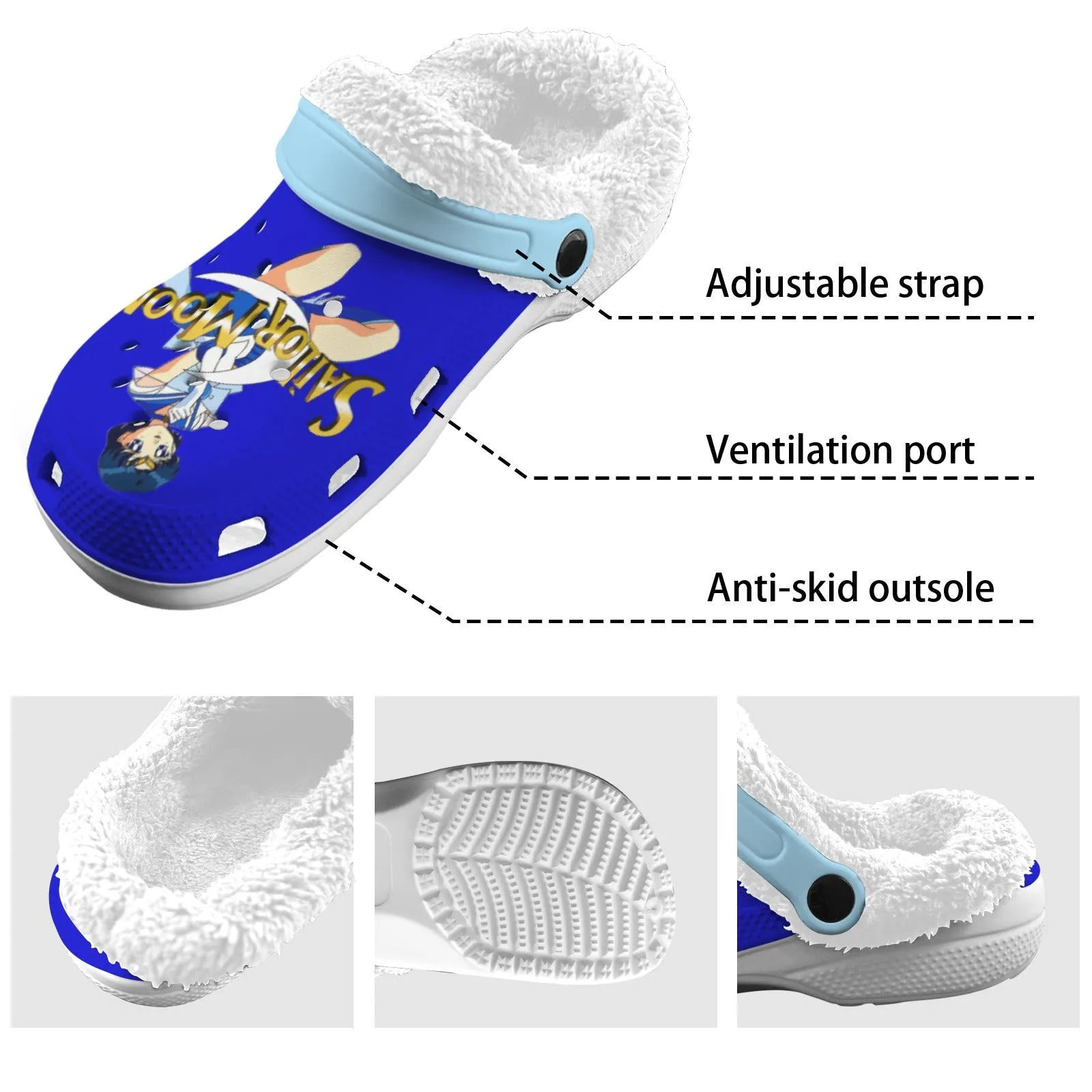 Sailor Mercury Fleece Lined Foam Clogs